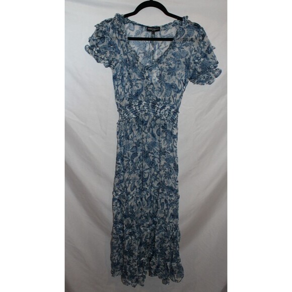 GENERATION LOVE FLEUR PAISLEY MAXI DRESS INDIGO BLUE SZ XXS NWT $385 - Picture 1 of 4